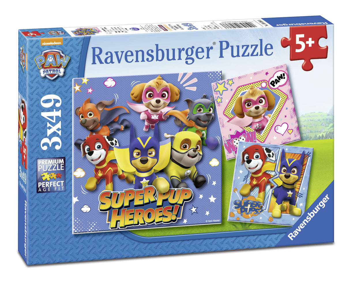 Ravensburger Puzzle 3x49 pc Paw Patrol SuperPup Heroes 080366V