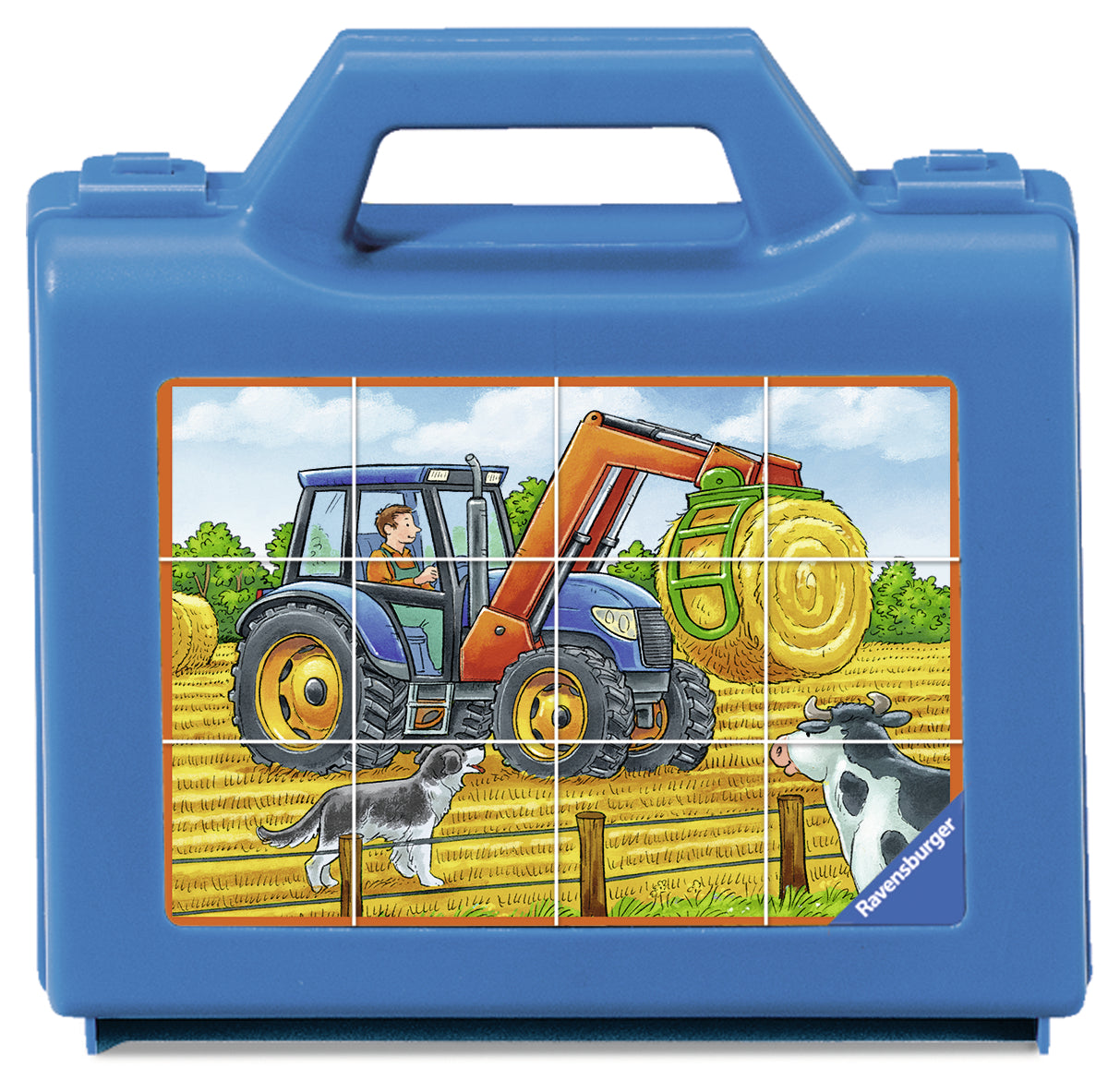 Ravensburger Cube Puzzle 12 pc Farm Machines 074327V