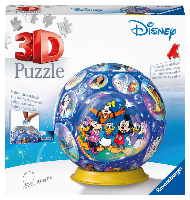 Ravensburger 3D Puzzle Ball 72 pc Disney Characters 115617V