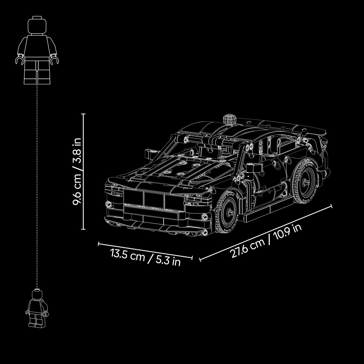 LEGO Technic Custom Garage Ford Mustang GT Car 42236L