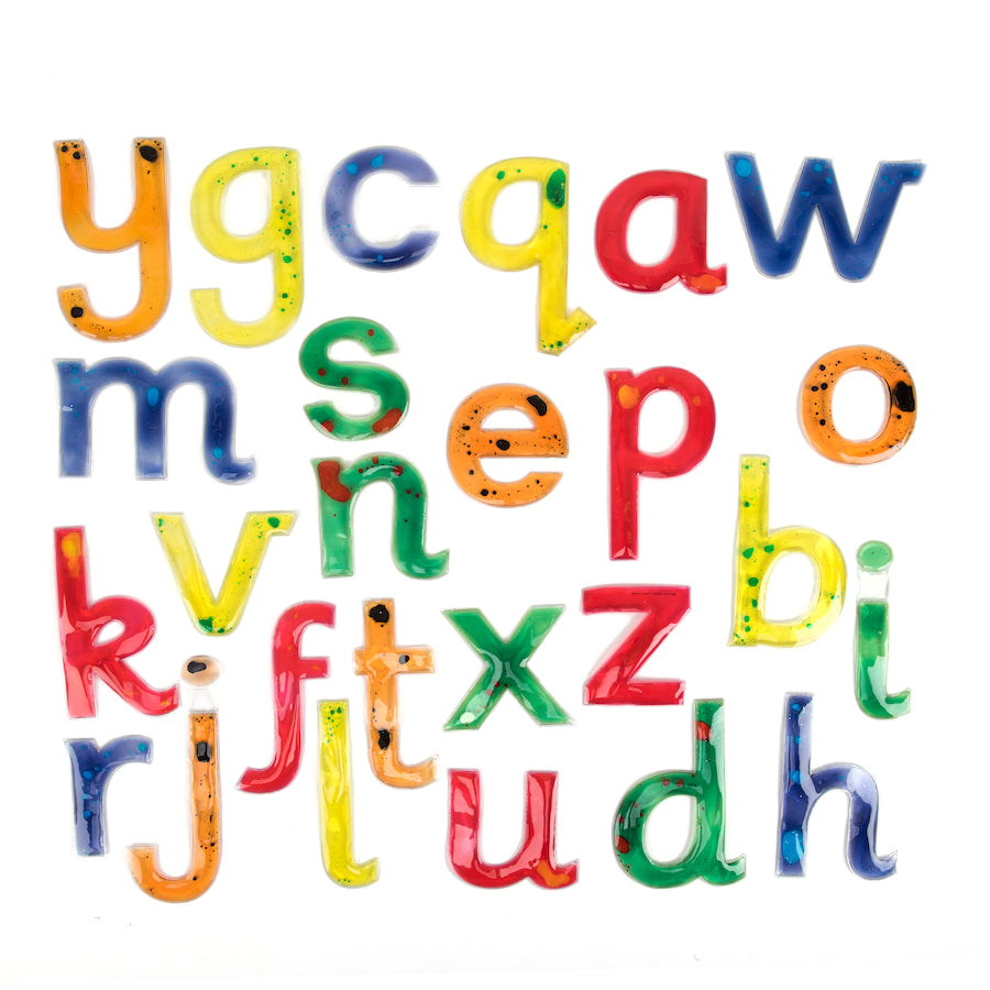 TTS Squidgy Sparkle Transparent Gel Alphabet Letters 26 pk LSQUILB