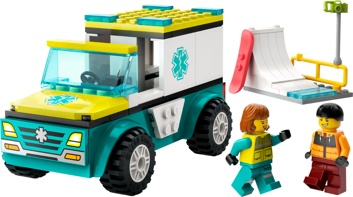 LEGO City Emergency Ambulance and Snowboarder 60403L