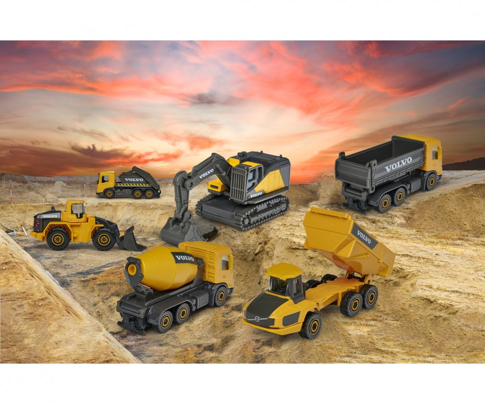 Majorette Volvo Construction Vehicle 6 Different 212057283B