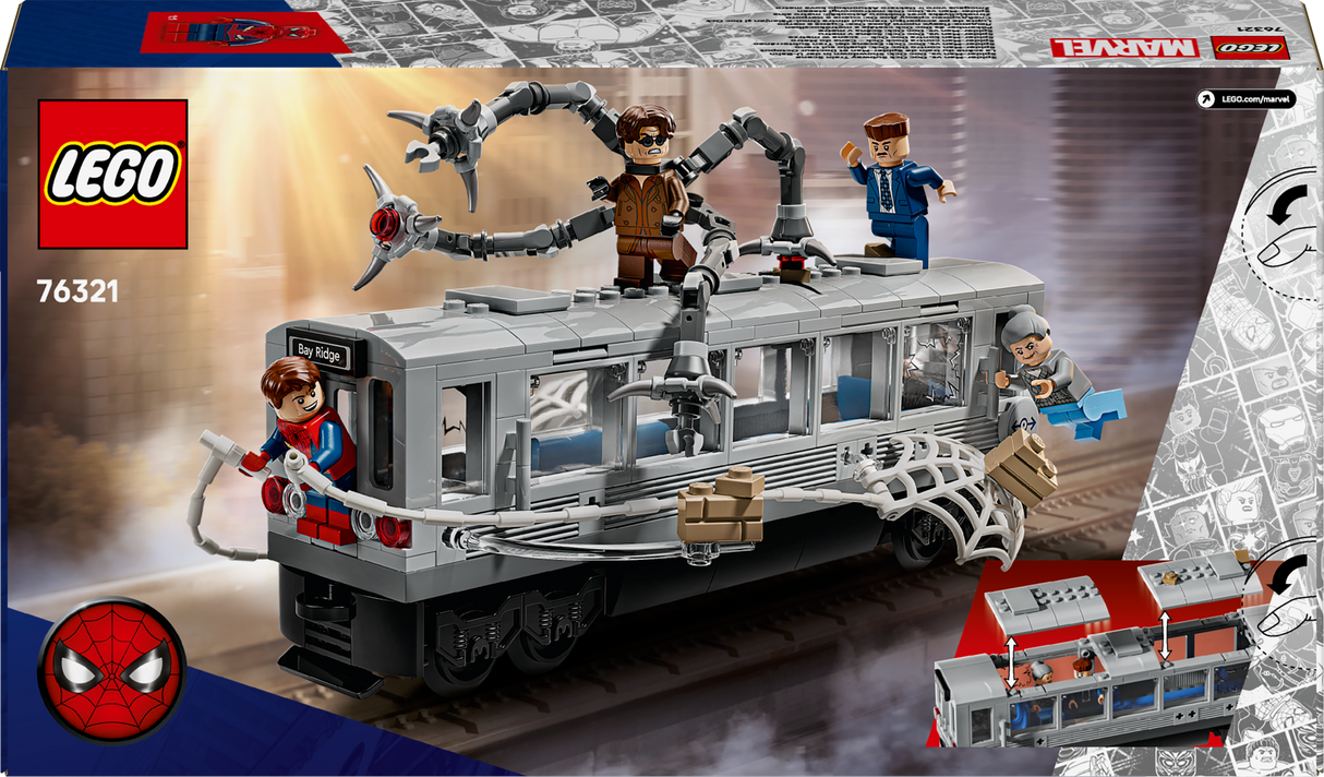 LEGO Super Heroes Spider-Man vs. Doc Ock Subway Train Scene 76321L