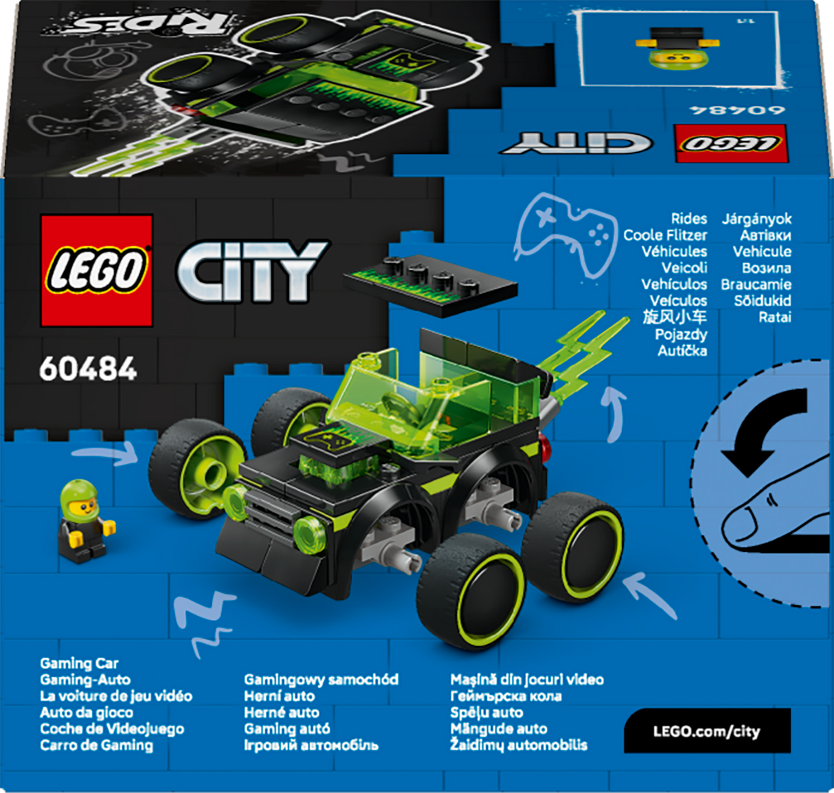LEGO City Rides – Gaming Race Car 60484L