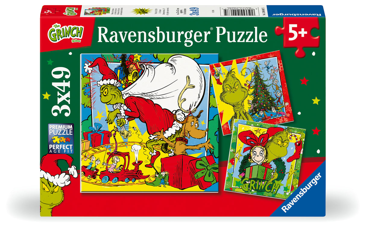 Ravensburger Puzzle 3x49 Pieces: The Grinch 12004067V