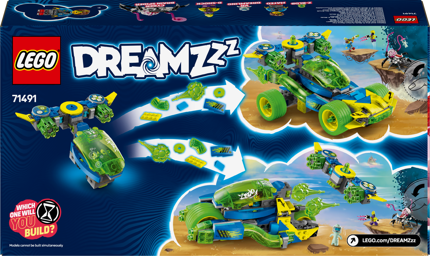LEGO Dreamzzz Mateo and the Z-Blob Action Race Car 71491L