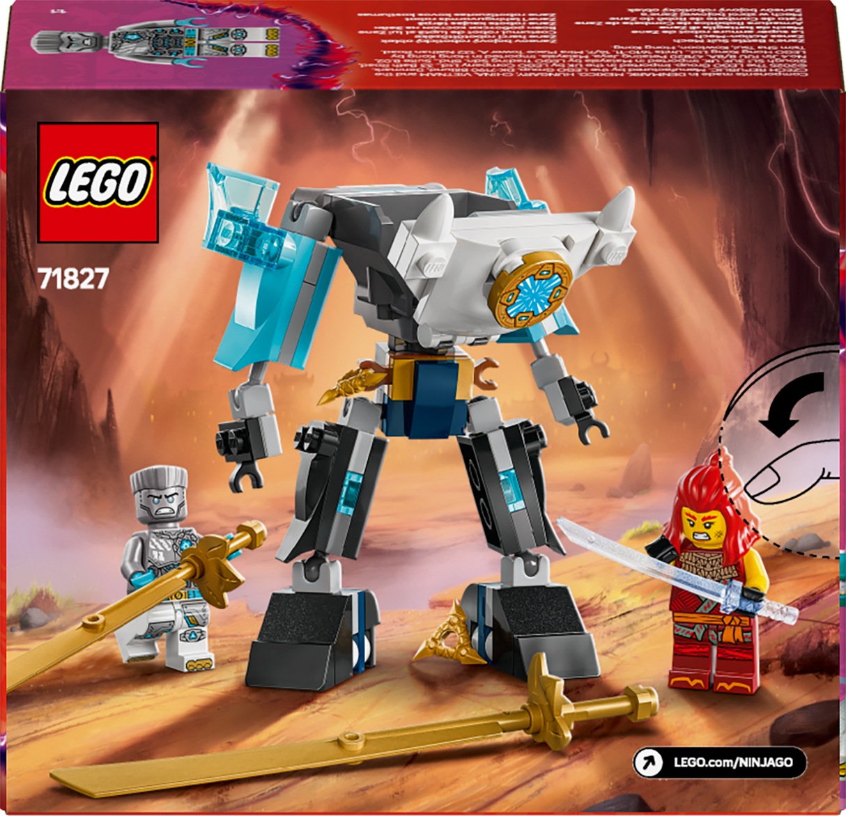 LEGO Ninjago Zane's Battle Suit Mech 71827L