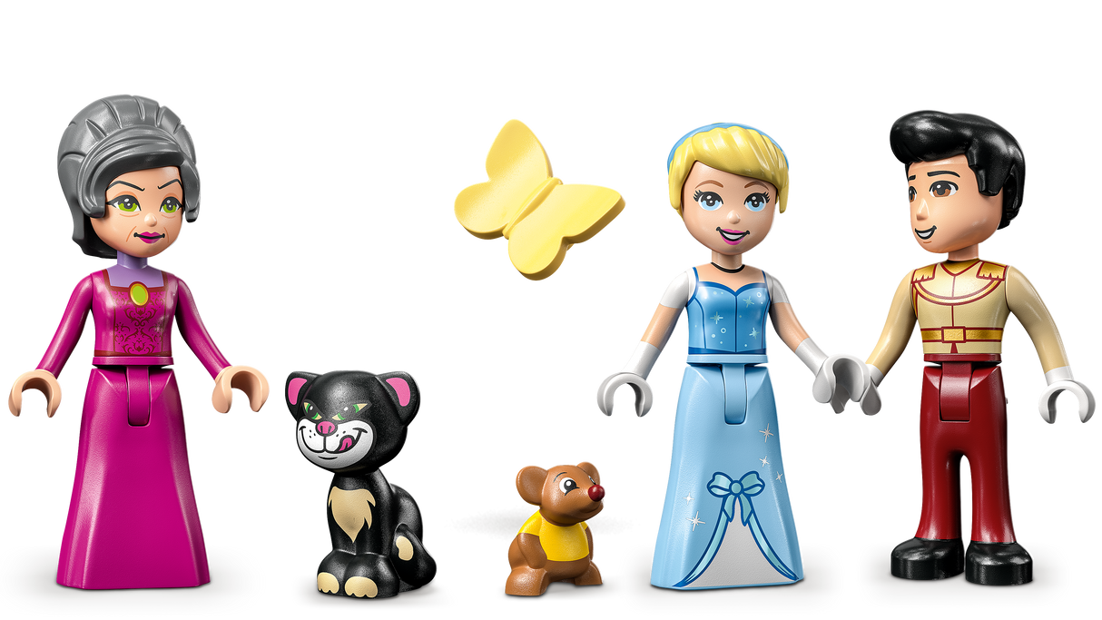 LEGO Disney Cinderella and Prince Charming's Castle 43206L