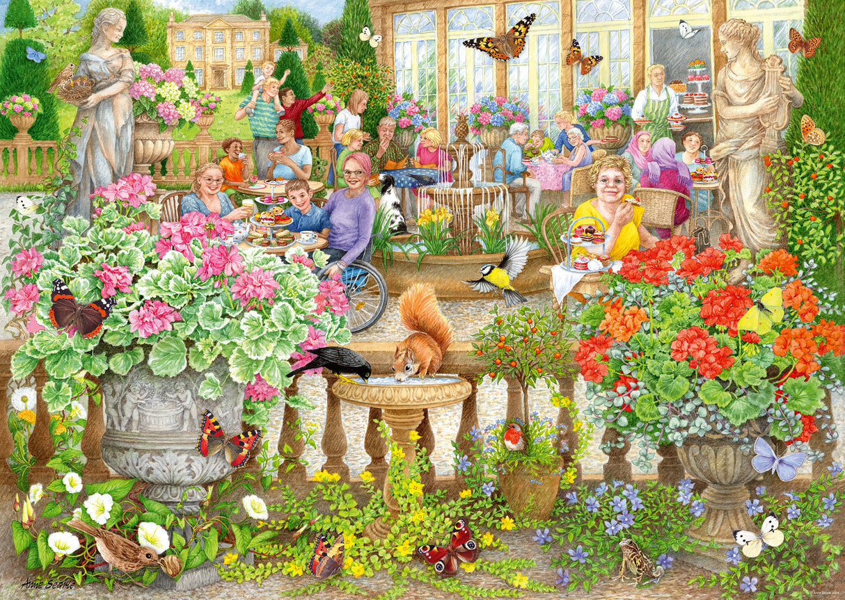 Ravensburger puzzle 1000 pc Cafe in the middle of nature 12001081V