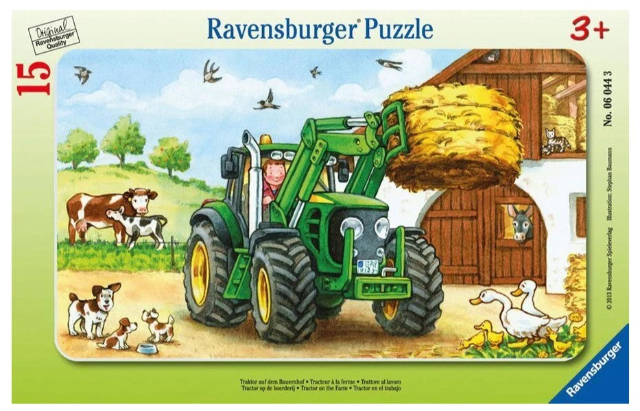 Ravensburger Small Frame Puzzle 15 pc Tractor 060443V