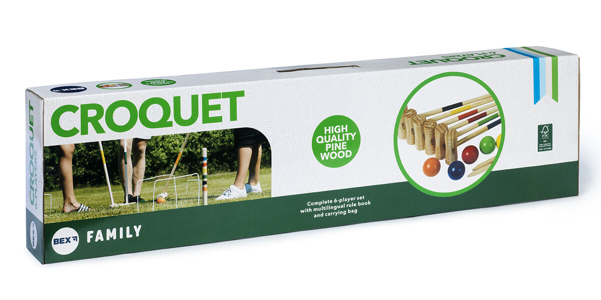Bex Croquet outdoor game for 6 players: Family 541-300