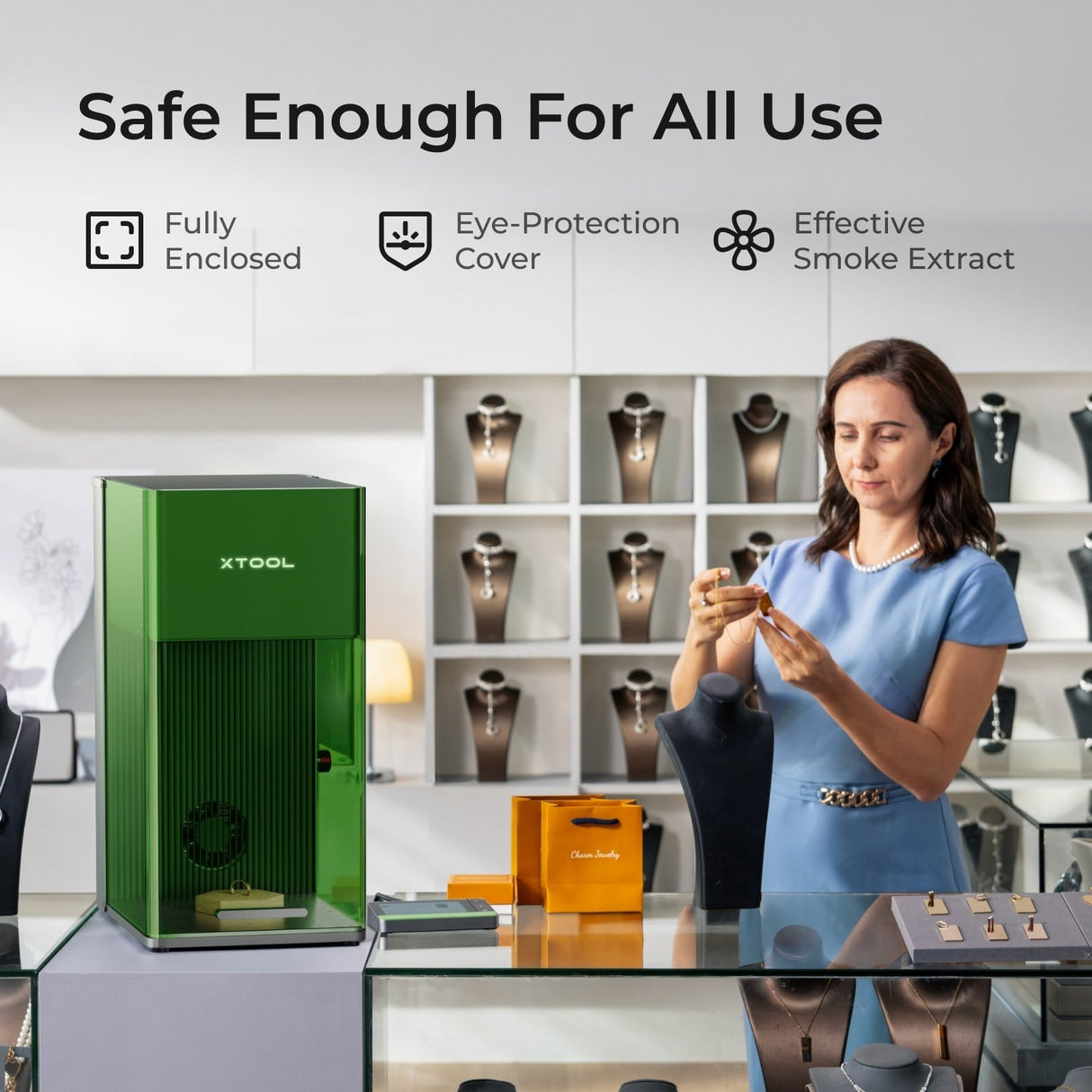 xTool F1 Ultra 20W Fiber & Diode Dual Laser Engraver, Class I P5010383