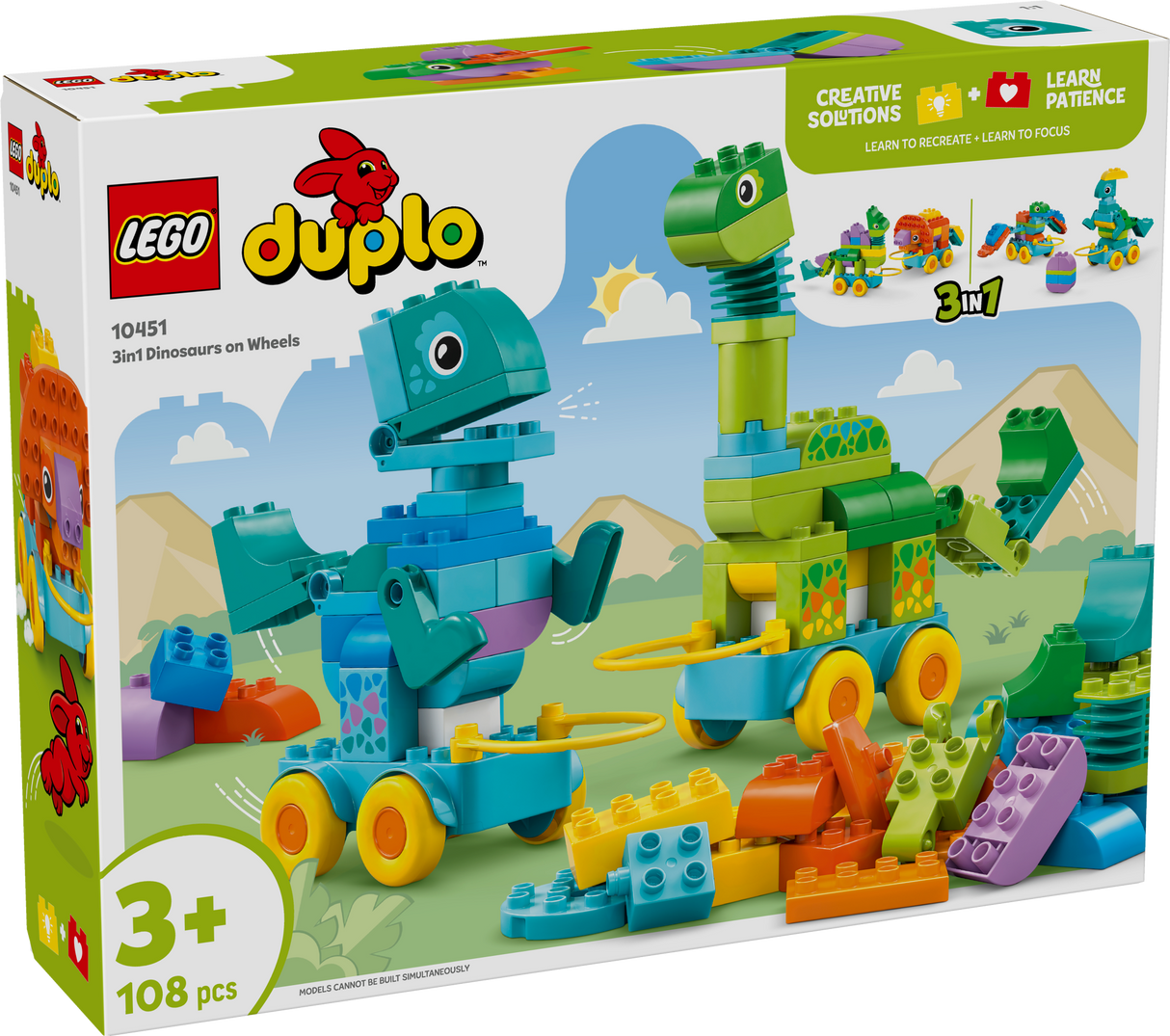 LEGO DUPLO 3in1 Dinosaurs on Wheels
 10451L