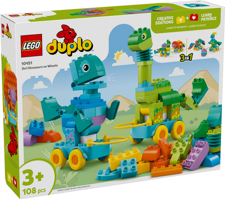 LEGO DUPLO 3in1 Dinosaurs on Wheels
 10451L