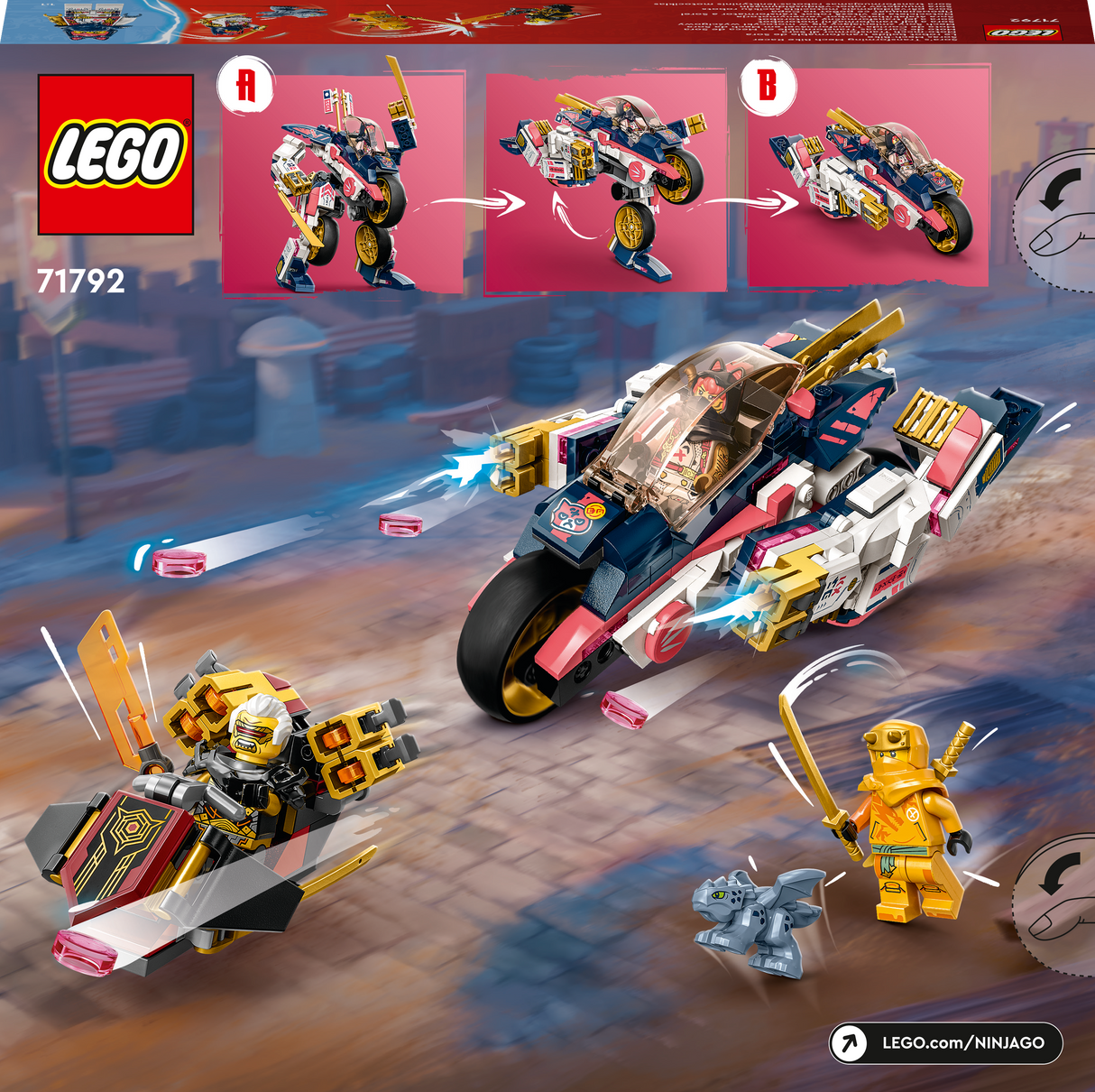 LEGO Ninjago Sora's Transforming Mech Bike Racer 71792L