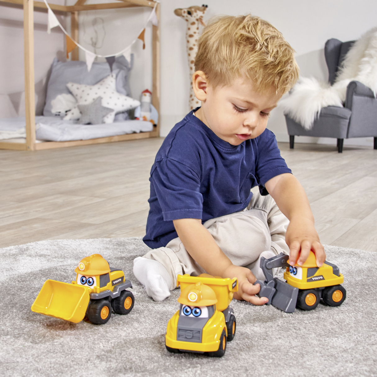 Dickie Toys ABC Construction Vehicle - 3 Different 204112010B