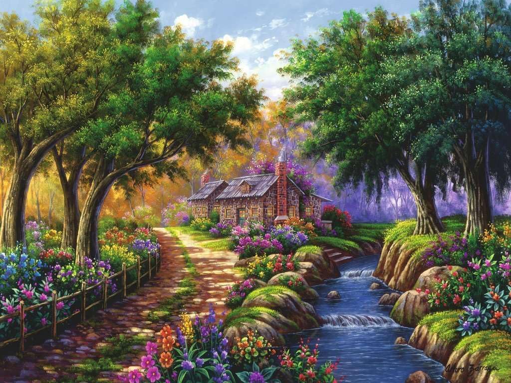 Ravensburger Puzzle 1500 pc A House by the Lake 12000735V