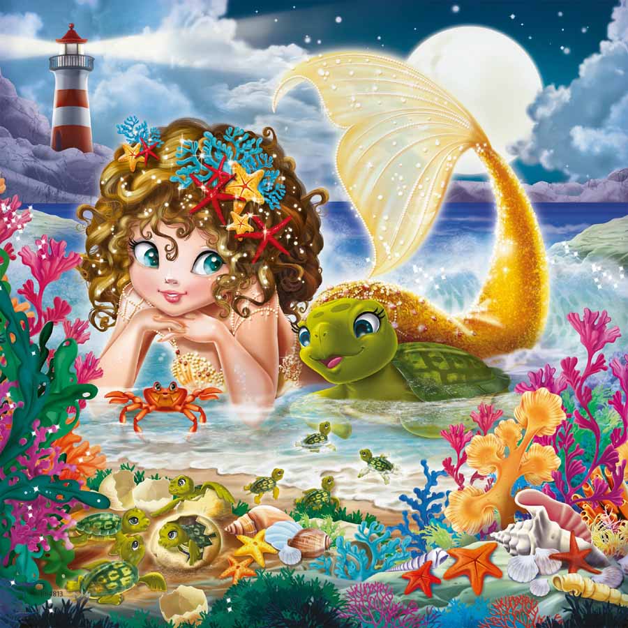 Ravensburger Puzzle 3x49 pc Enchanting Mermaids 080632V
