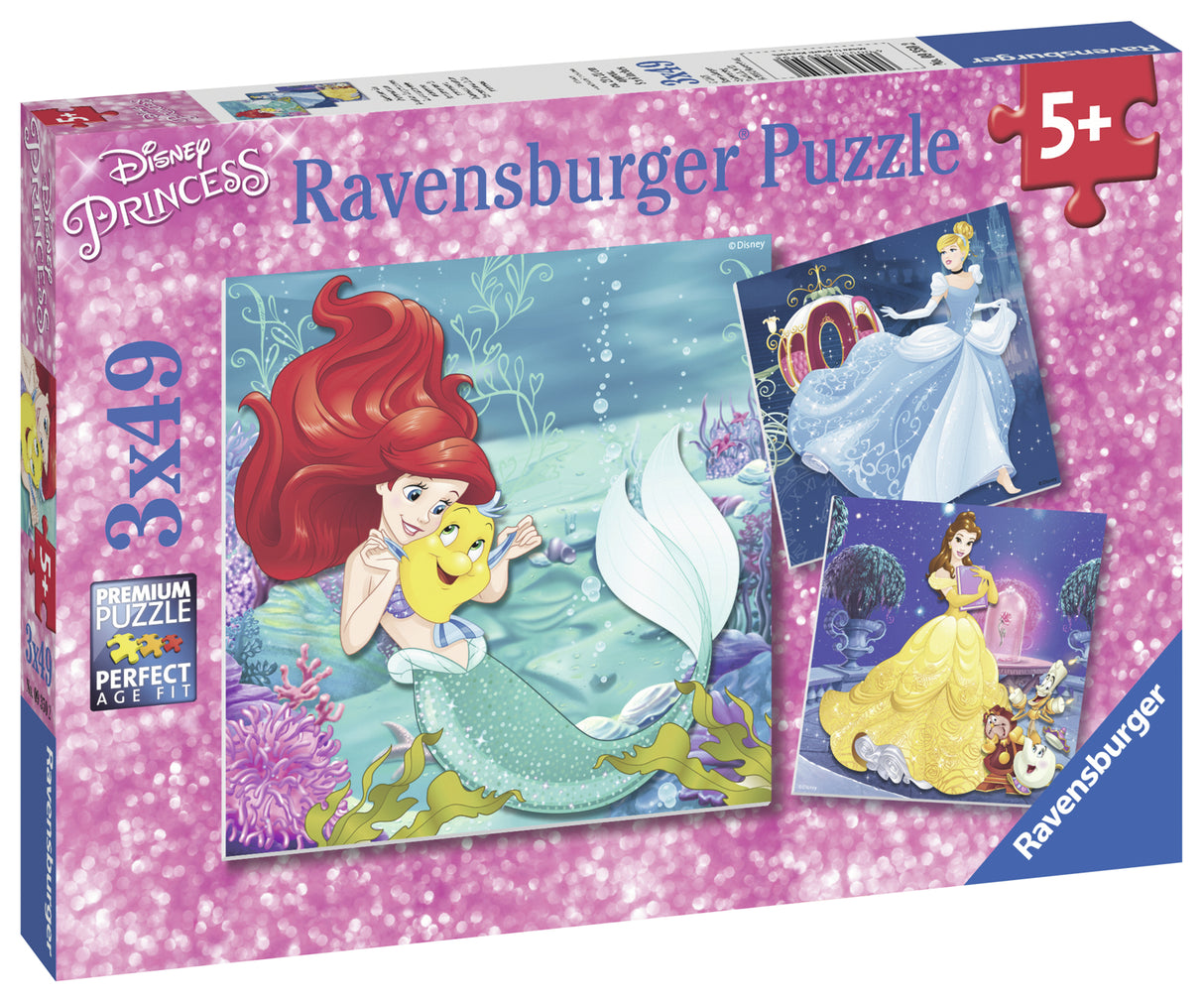 Ravensburger Puzzle 3x49 pc Disney Princess Adventure 093502V