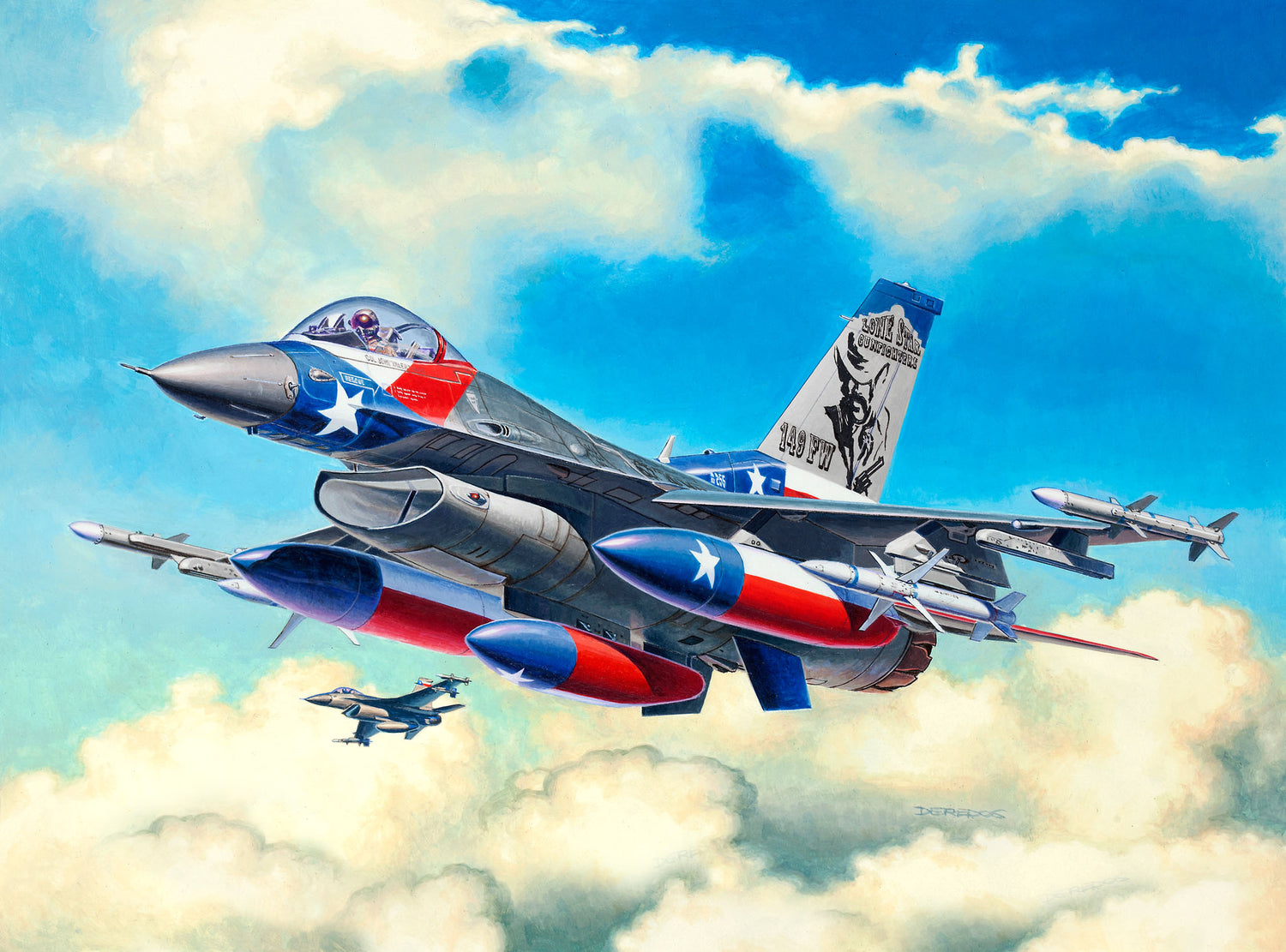 Revell plastic model Lockheed Martin F-16C Fighting Falcon 1:144 03992R