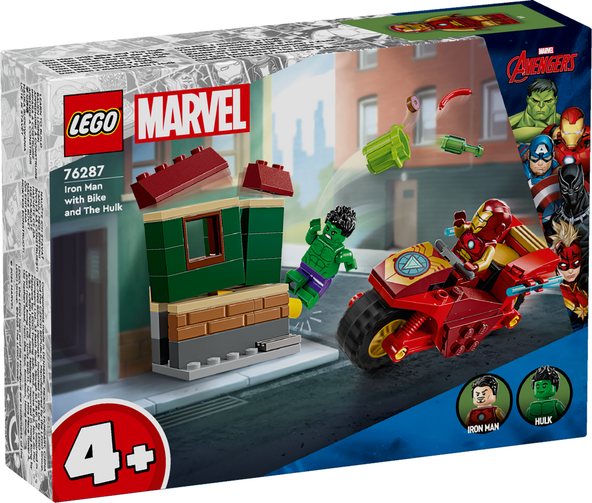 LEGO Super Heroes Iron Man with Bike and The Hulk 76287L