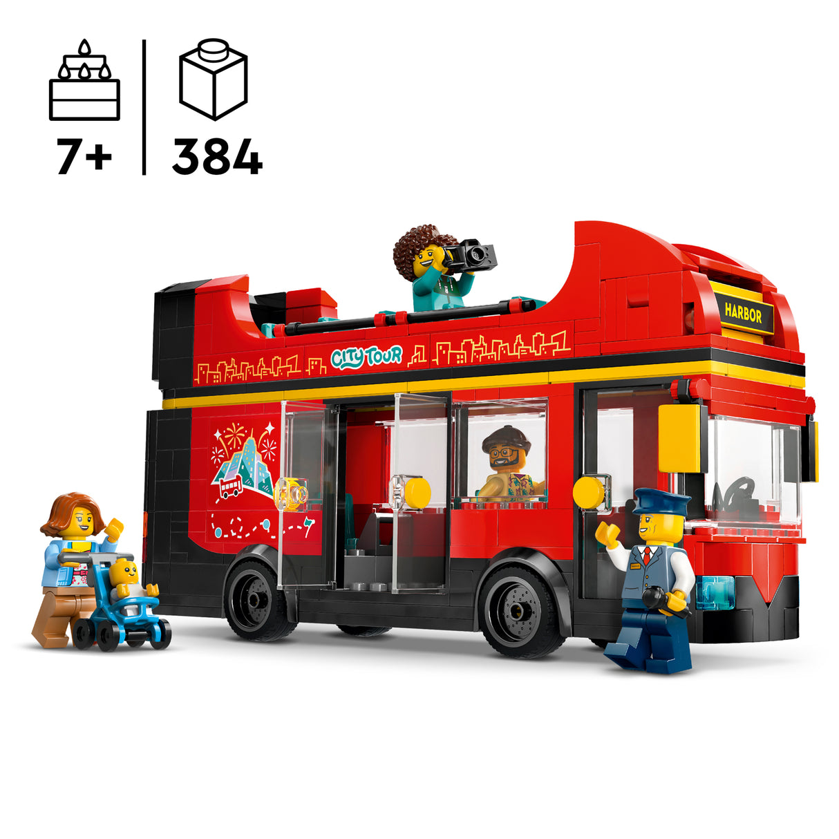 LEGO City Red Double-Decker Sightseeing Bus 60407L