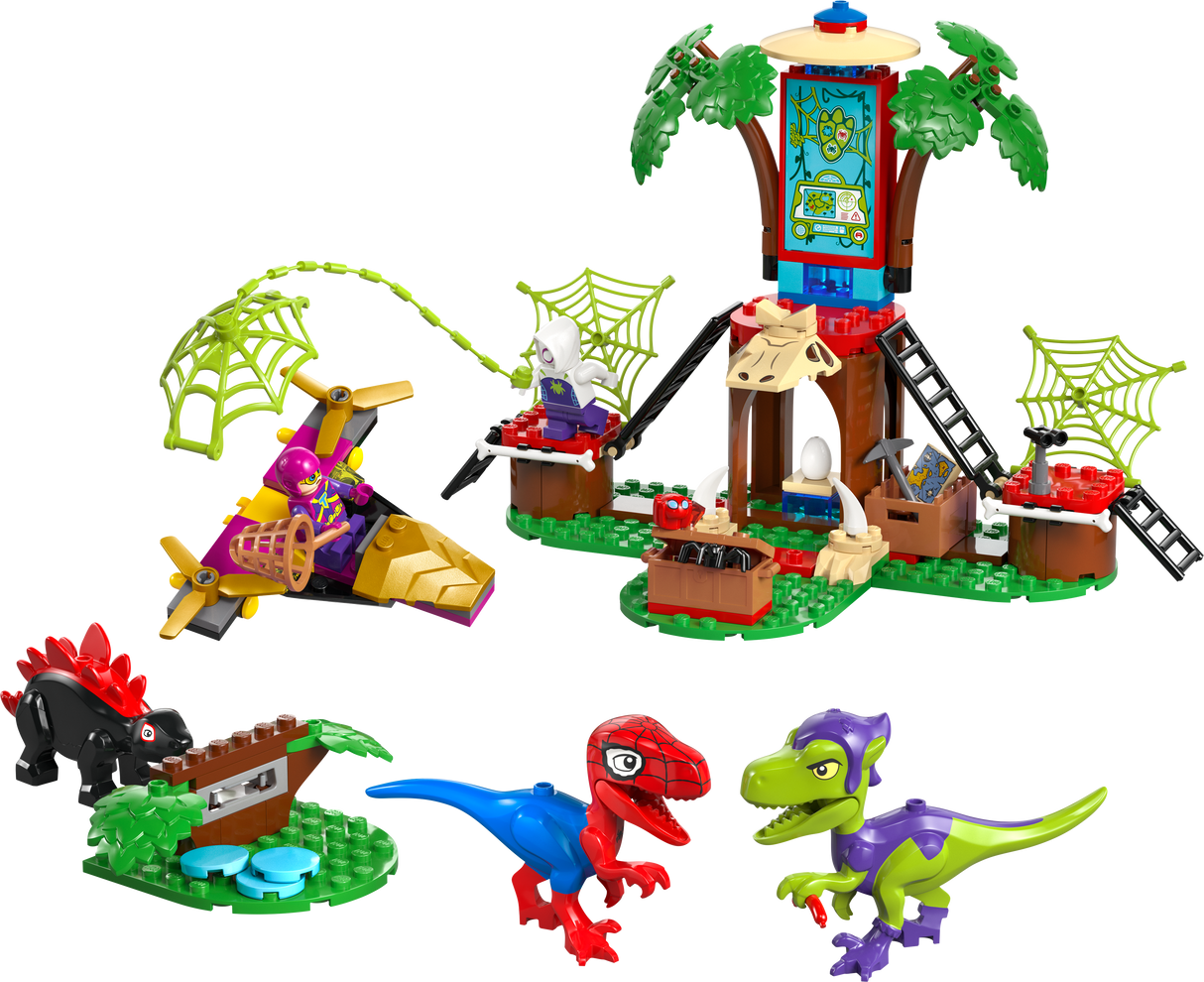 LEGO Spidey and Gobby's Raptor Battle at Tree House HQ 11200L