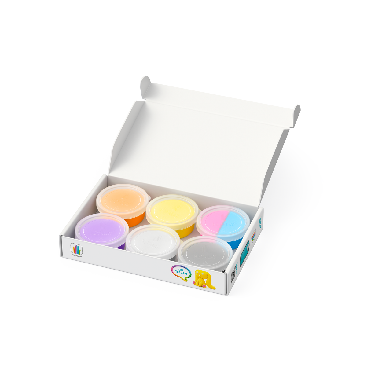 HEY CLAY Modeling Clay 6 pcs: Selection of Furry Animals 60046E