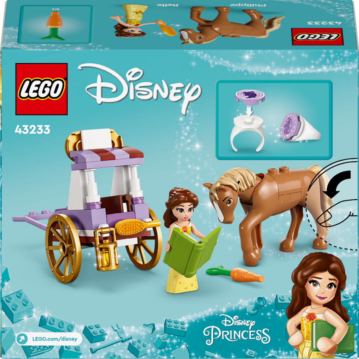 LEGO Disney Princess Belle's Storytime Horse Carriage 43233L