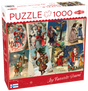 Tactic puzzle 1000 pc Retro Style Christmas Cards 59223T
