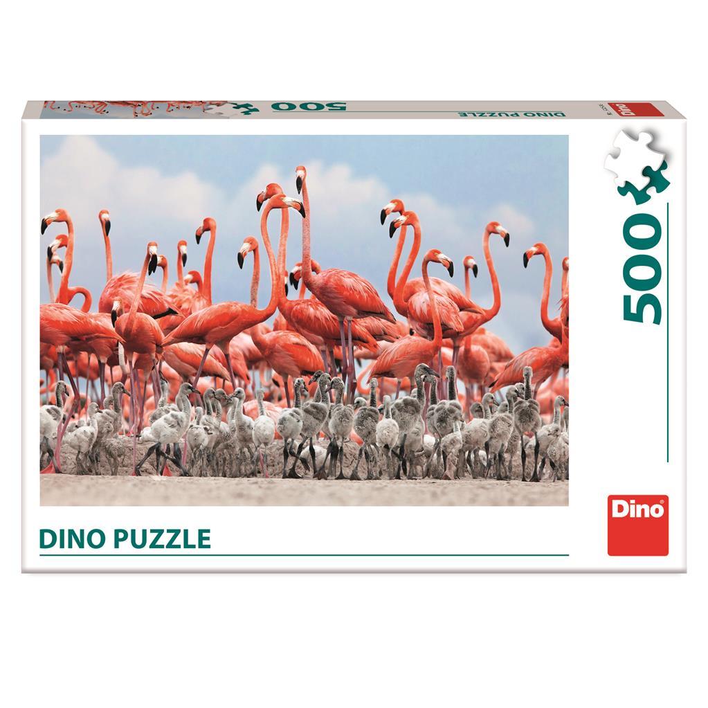 Dino Puzzle 500 pc Flamingos 50250D