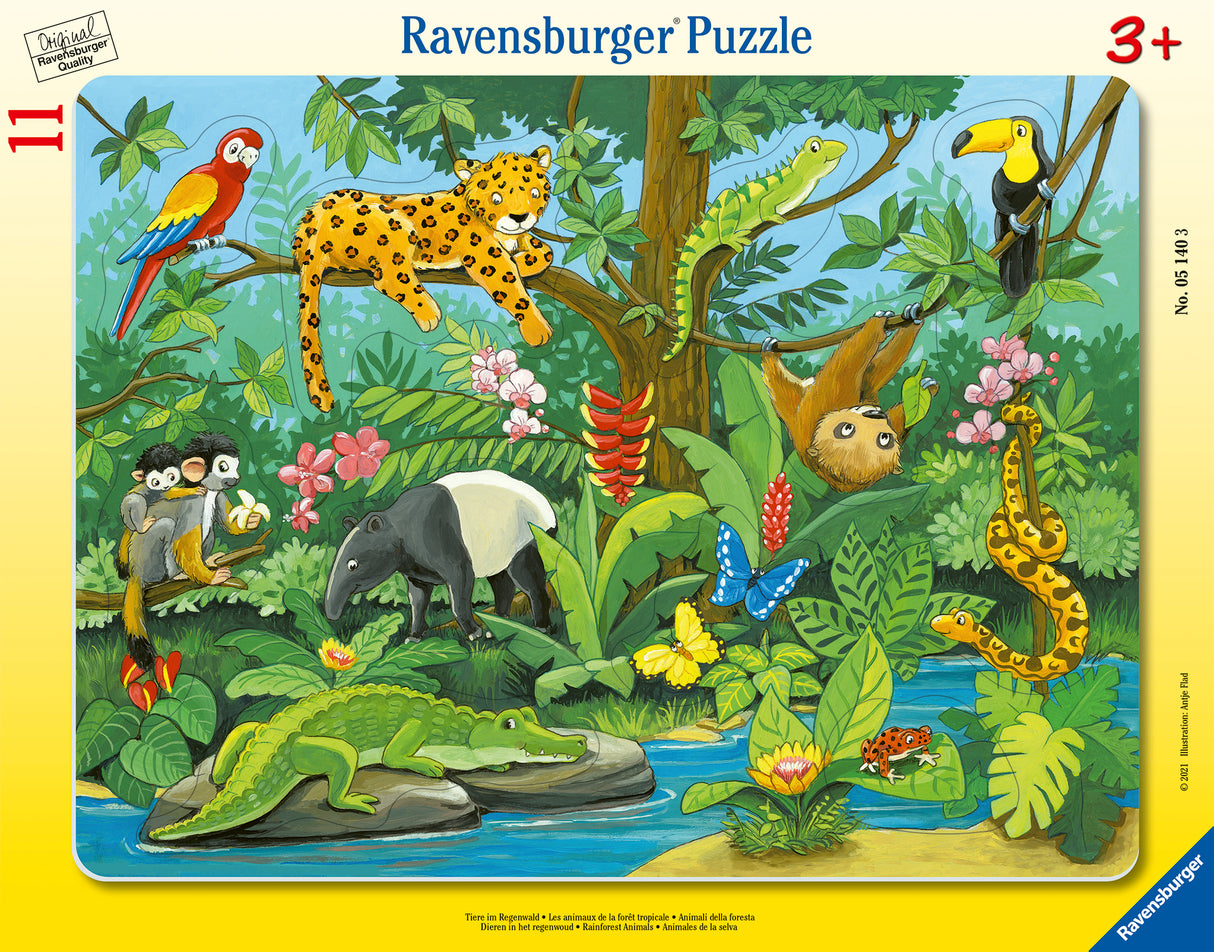 Ravensburger Frame Puzzle 11 pc Rainforest 051403V