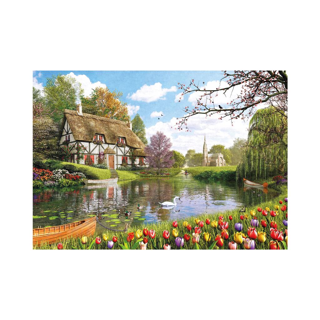 Dino Puzzle 500 pc Cottage by the Water 50275D