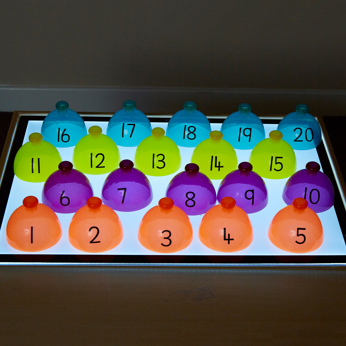 TTS Lightbox Translucent Number Sorting Domes EY07317B