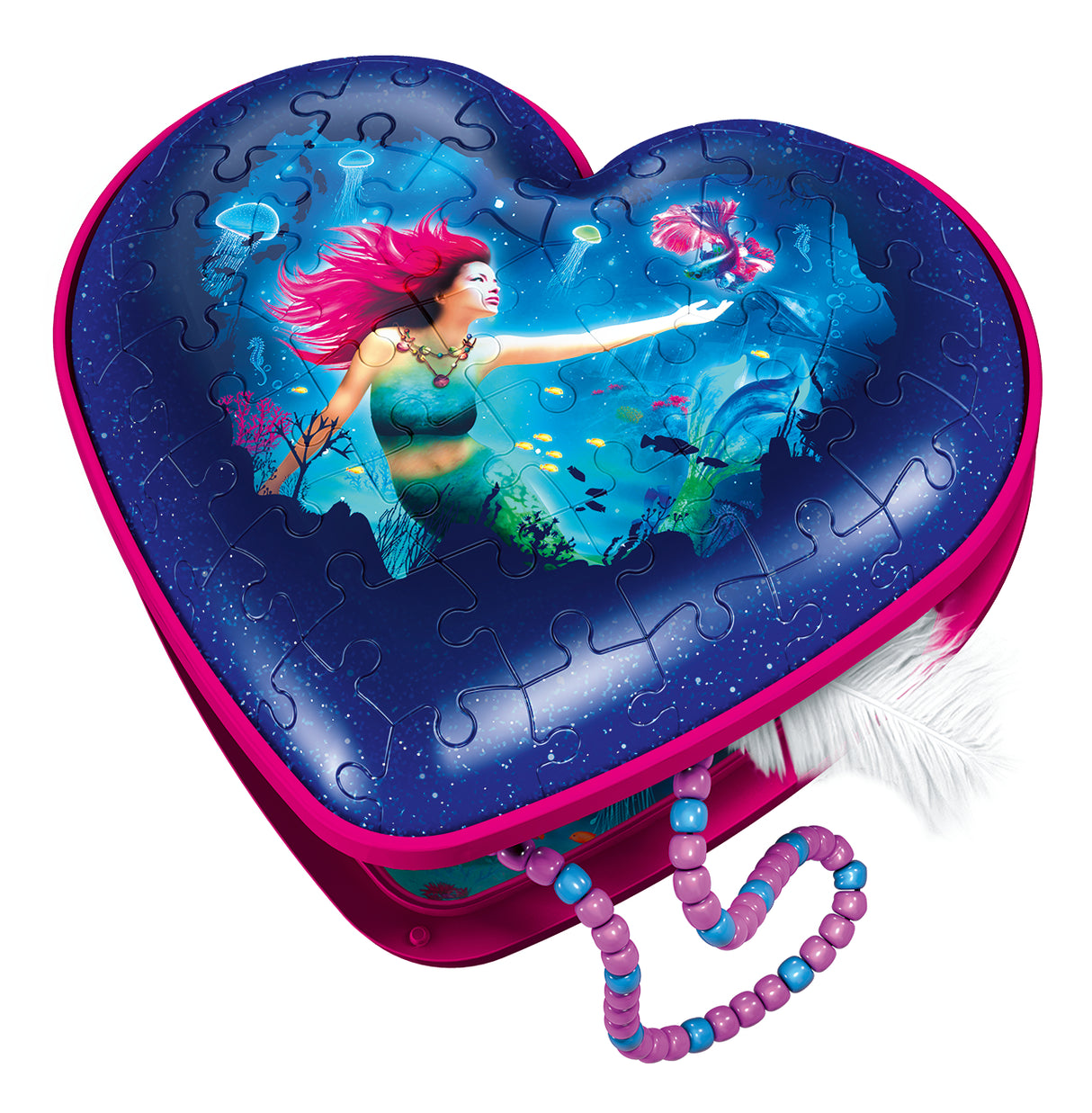 Ravensburger 3D Puzzle Heart Box Mermaids 112494V