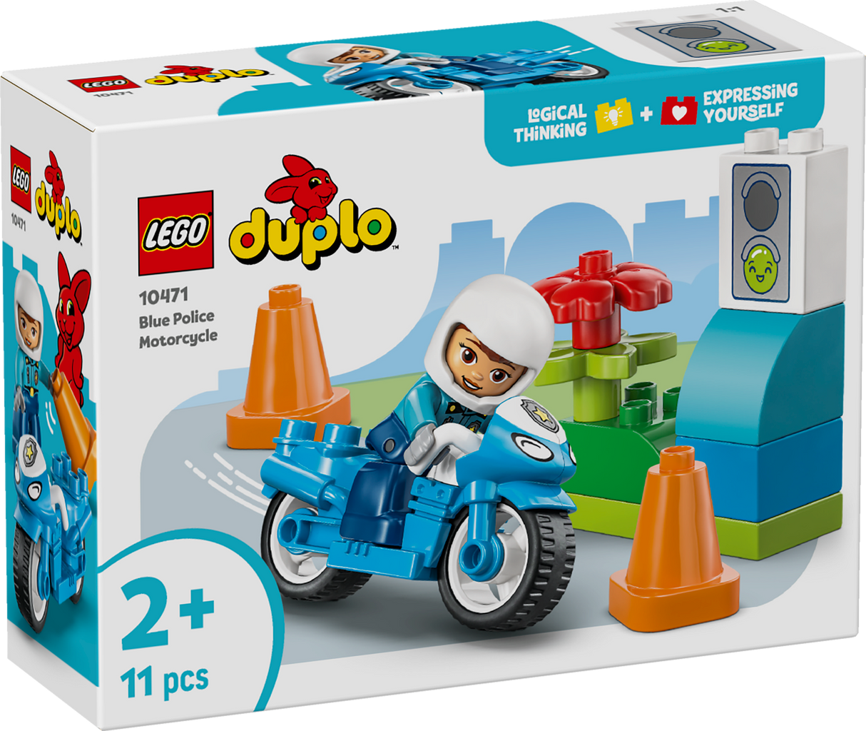LEGO DUPLO Blue Police Motorcycle 10471L