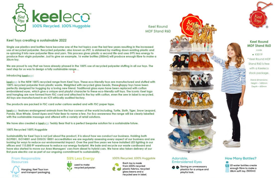 Keel Toys Eco Rabbits 3 different SE1053K