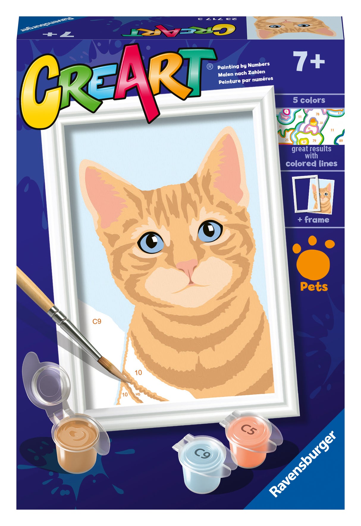 Ravensburger Paint by Numbers Orange Tabby 237173V