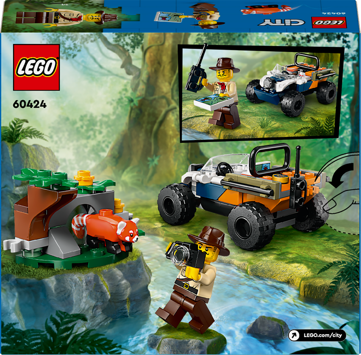 LEGO City Jungle Explorer ATV Red Panda Mission 60424L
