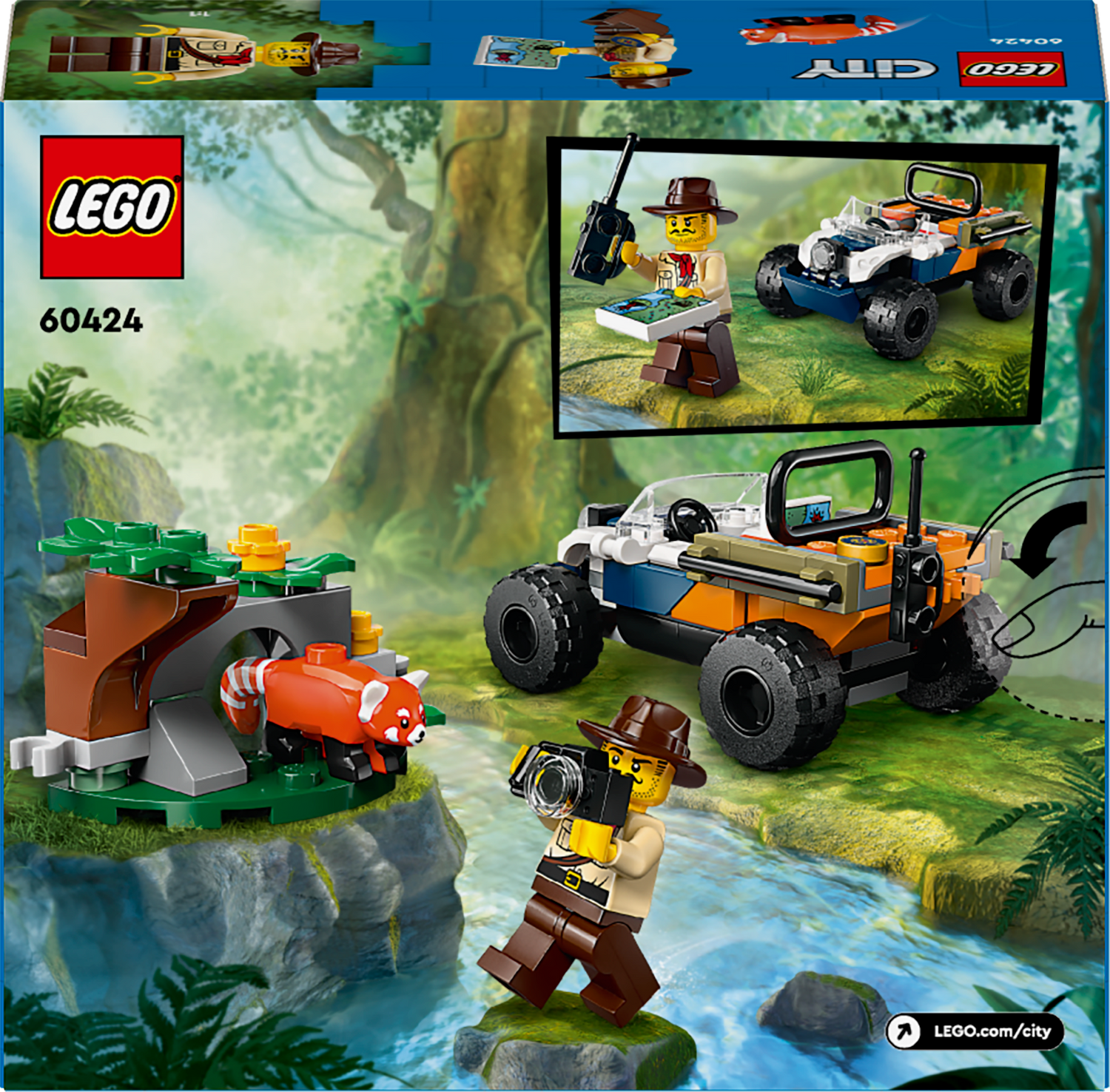 LEGO City Jungle Explorer ATV Red Panda Mission 60424L