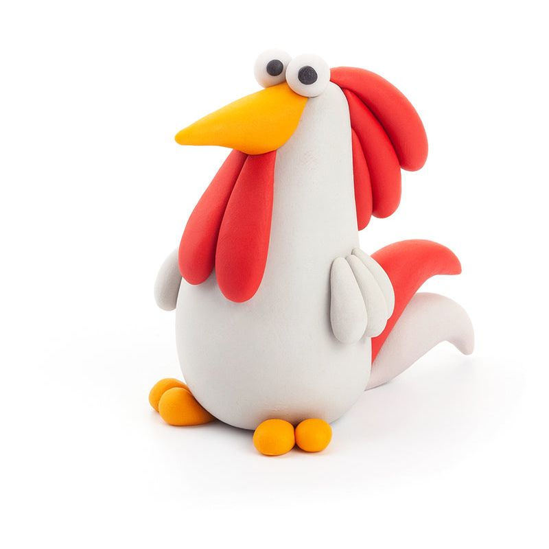 HEY CLAY Modeling Clay 15 Pieces: Farm Birds 15020E