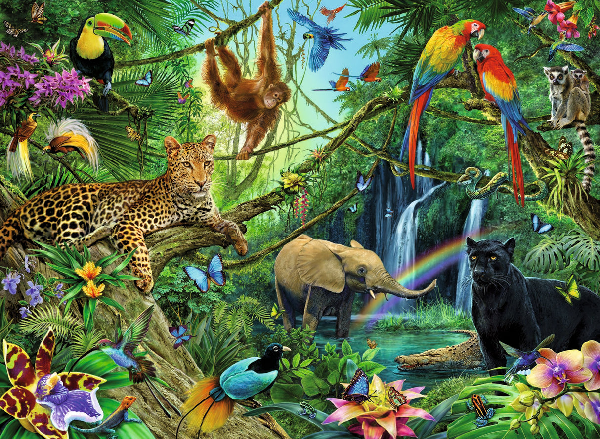 Ravensburger Puzzle 200 pc Animals in the Jungle 126606V