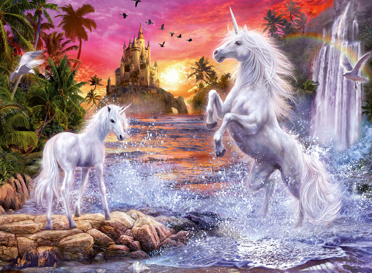 Ravensburger Glow In The Dark Puzzle 500 Pieces: Unicorns at the River 12000471V