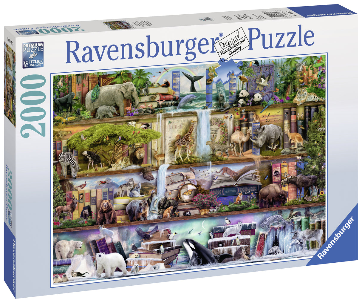 Ravensburger Puzzle 2000 pc Animal Kingdom 166527V