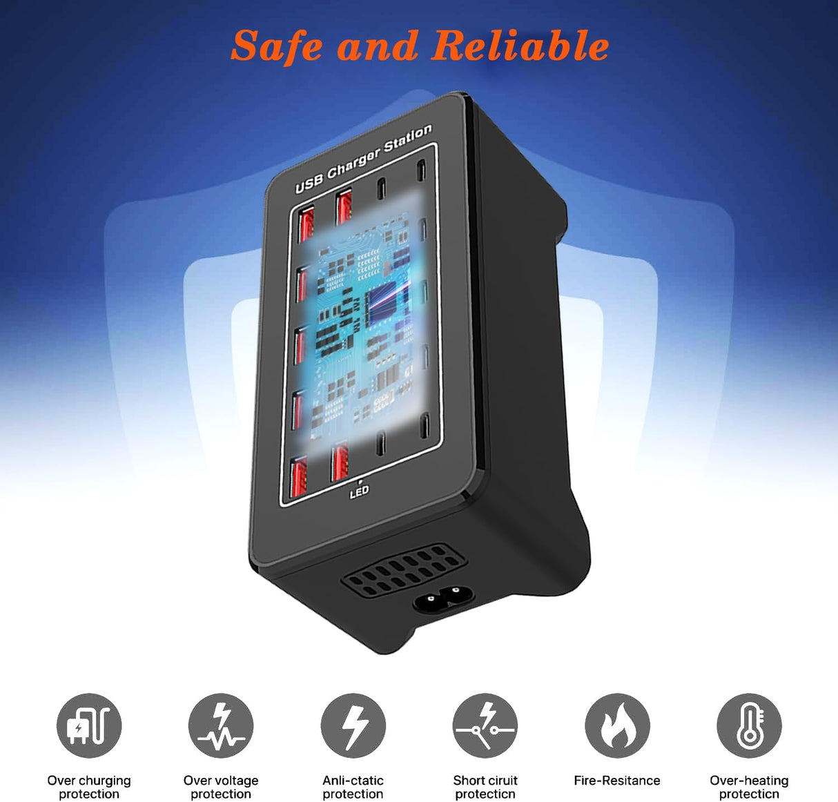 USB Charging Station 100W 20-Port YFY-A73C