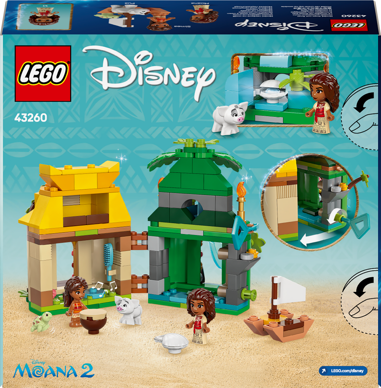 LEGO Disney Princess Moana's Island Fun 43260L