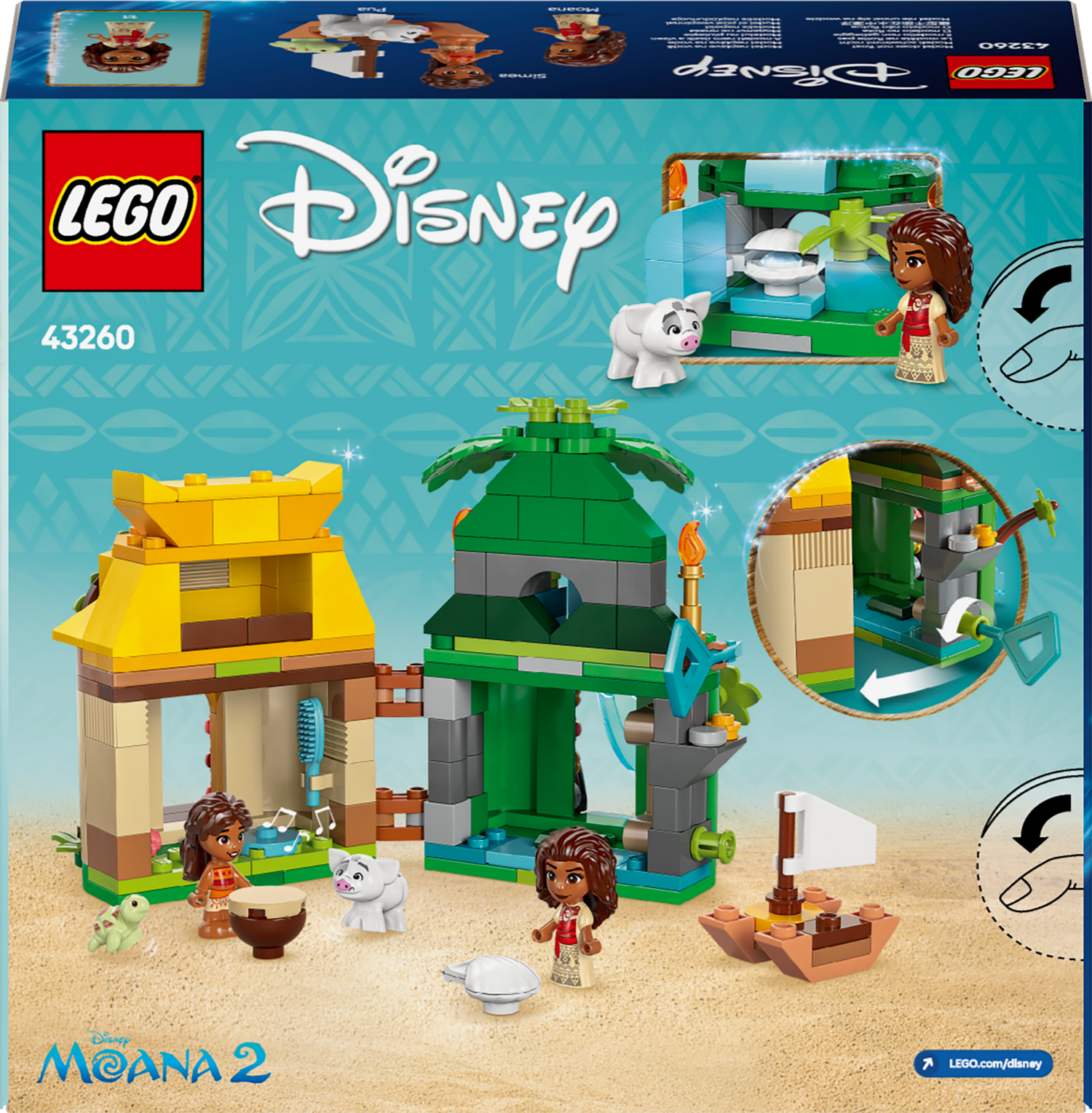 LEGO Disney Princess Moana's Island Fun 43260L