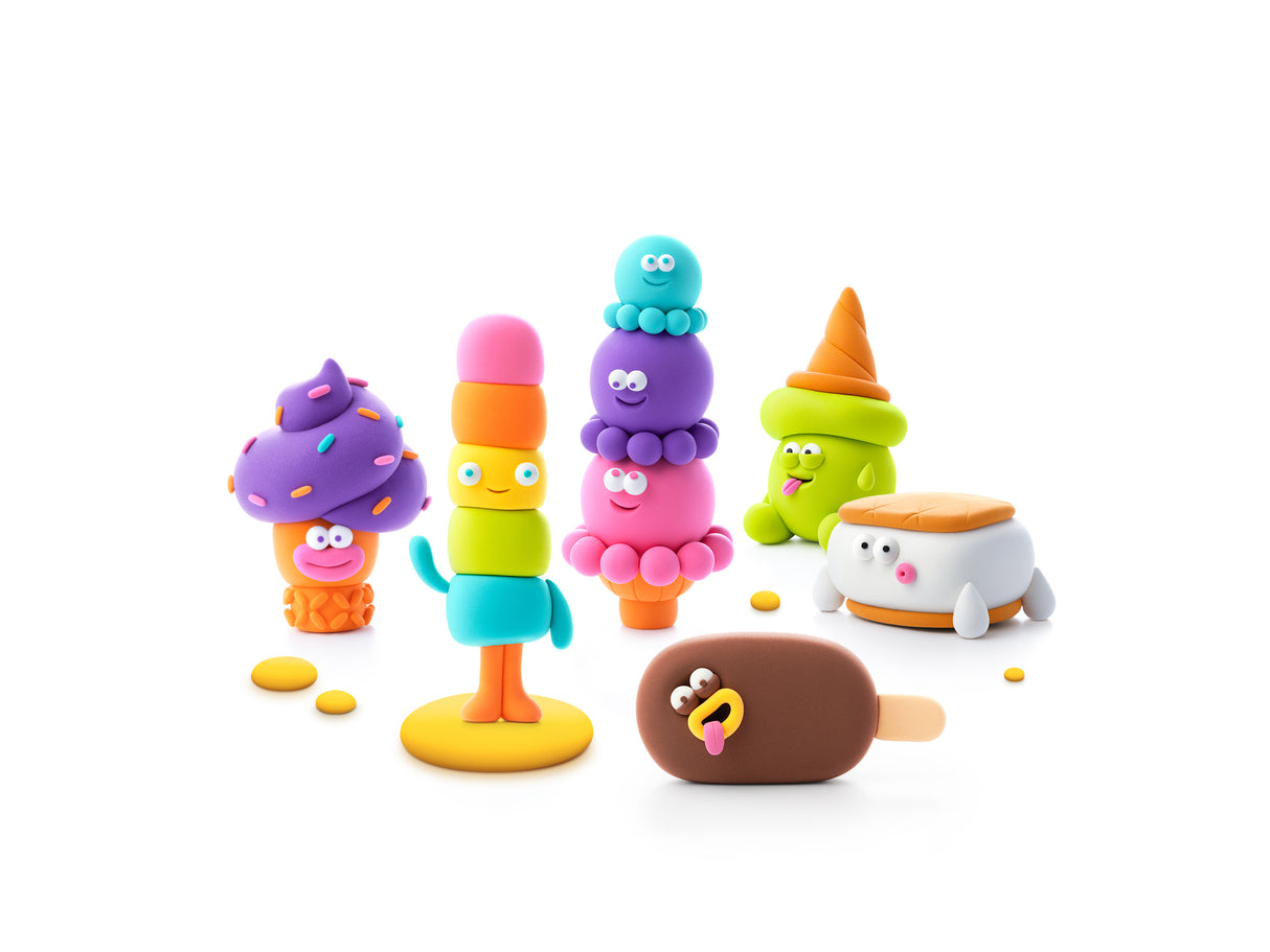 HEY CLAY Modeling Clay 15 Pieces: Nice Ice Cream 15029E