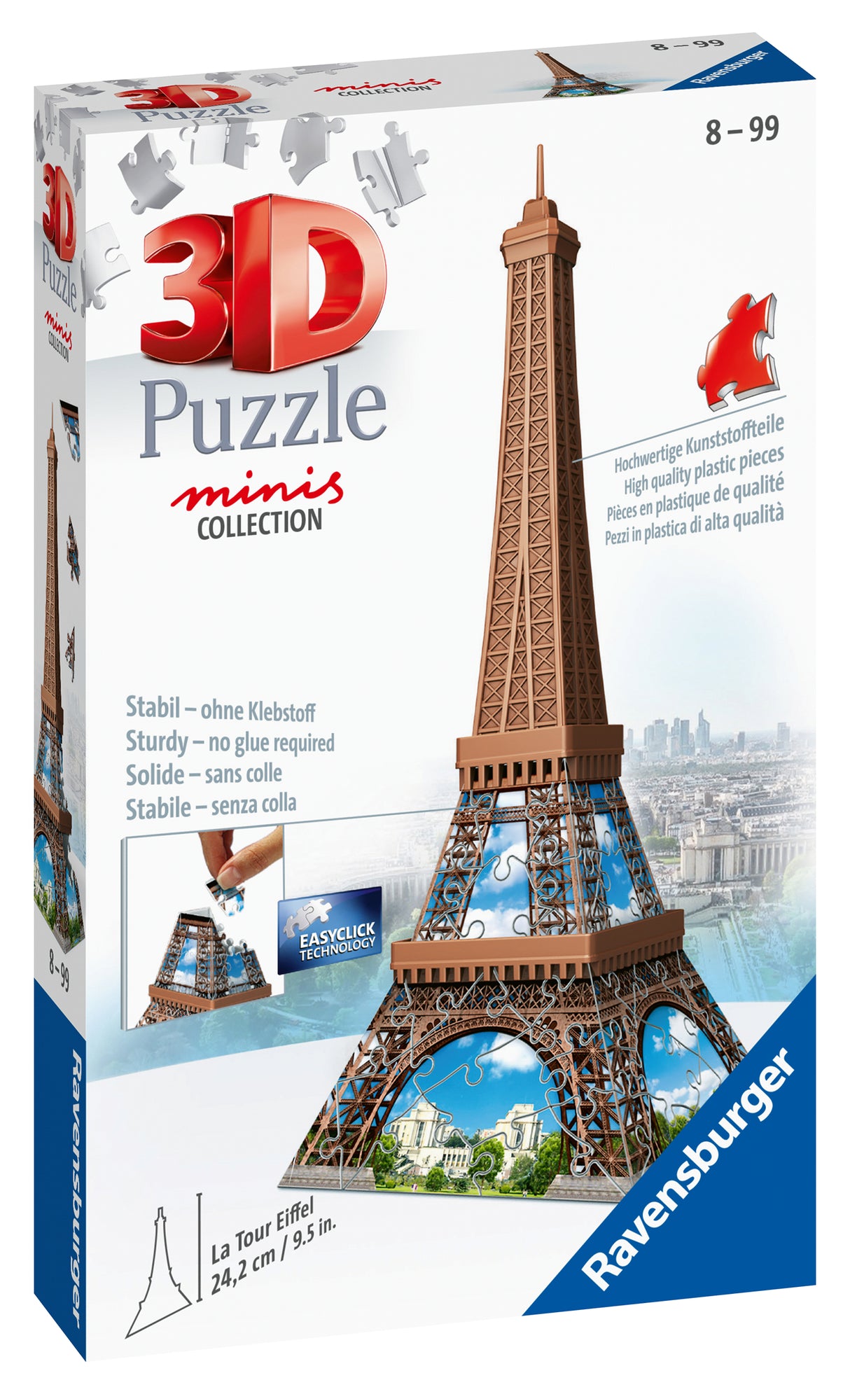 Ravensburger 3D mini puzzle 62 pc Eiffel Tower 125364V